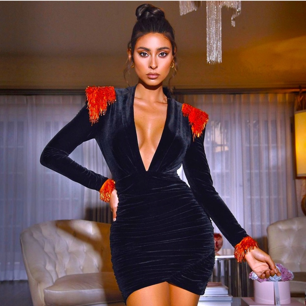 Miss circle structured dress